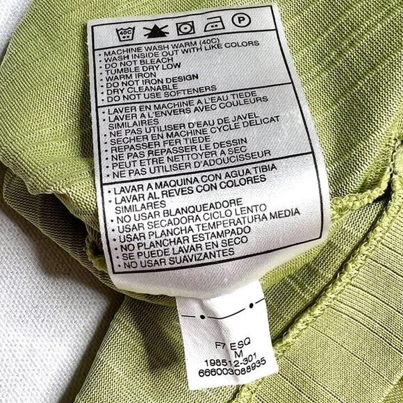 Tiger Woods Nike Polo Shirt Green Textured Stripes Men's Medium Golf Casual - Picture 11 of 12